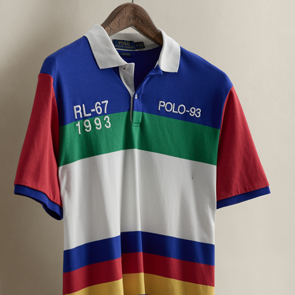 2018 Striped Polo Shirt - Size M