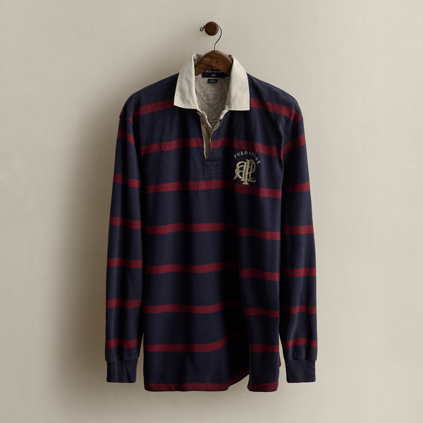 ウェア Polo by Ralph Lauren rugby shirt size L Polo Ralph Lauren - Men's LS Rugby (Sp24 New Forest Heritage
