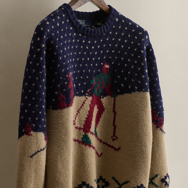 1985 Skier Wool Sweater - Size L