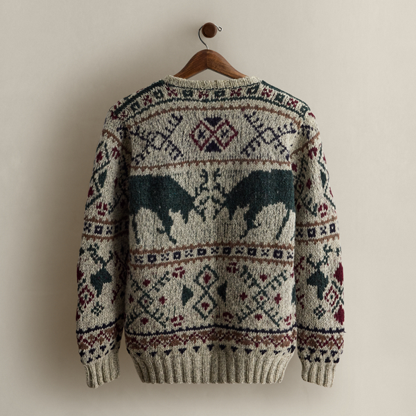 c. 1984 Hand-Knit Wool Sweater