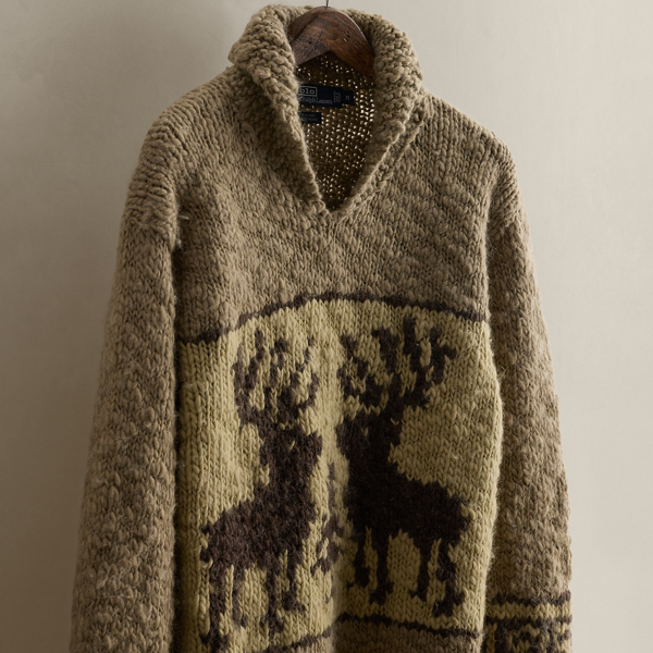 2004 Hand-Knit Wool Sweater - Size M