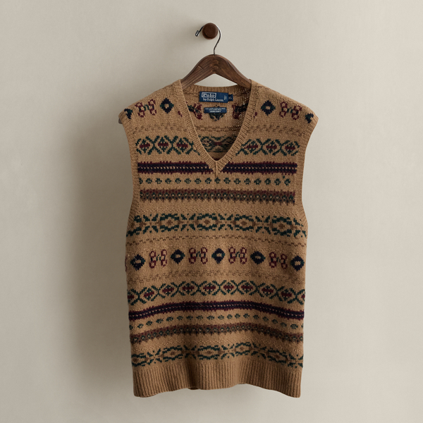 1988 Hand-Knit Sweater Vest - Size XL