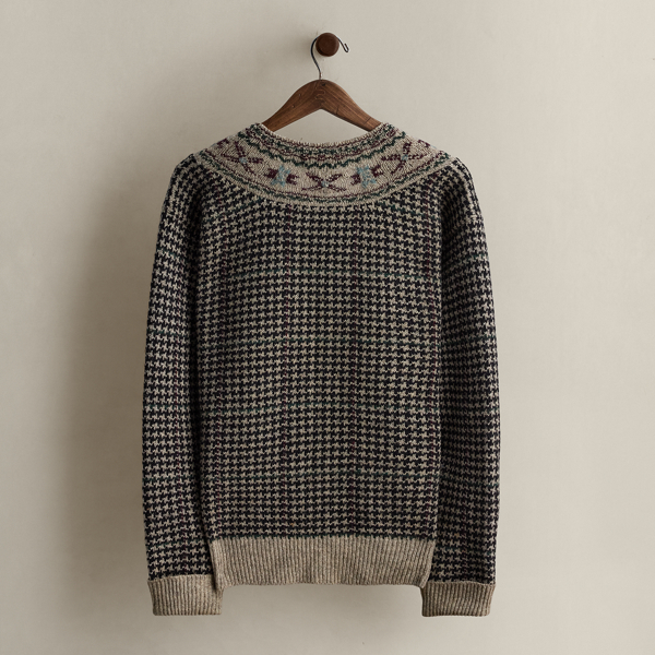 1987 Houndstooth Sweater - Size XL