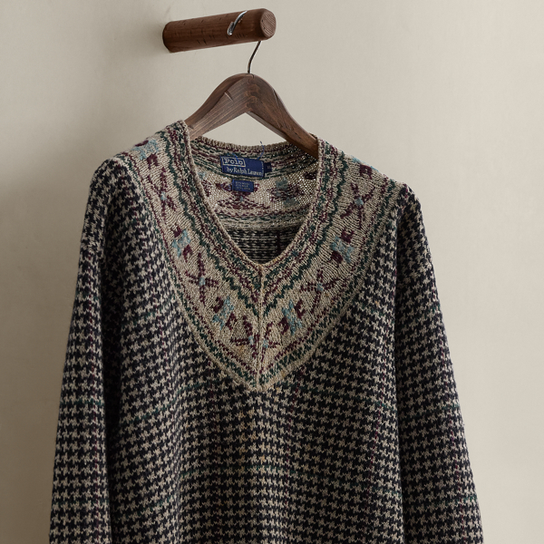 1987 Houndstooth Sweater - Size XL