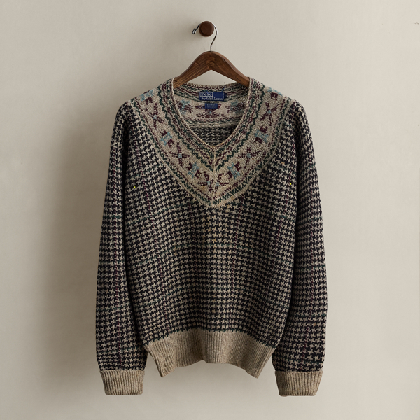 1987 Houndstooth Sweater - Size XL