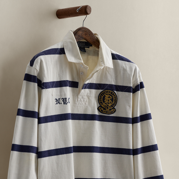 2005 Striped Rugby Shirt - Size L