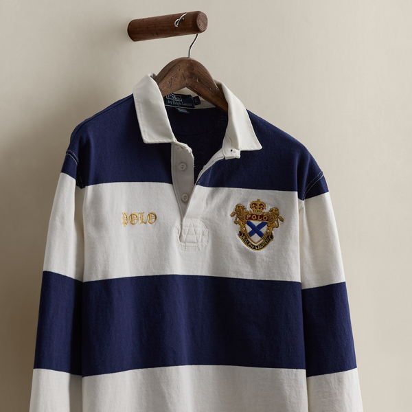 2006 Striped Rugby Shirt - Size L