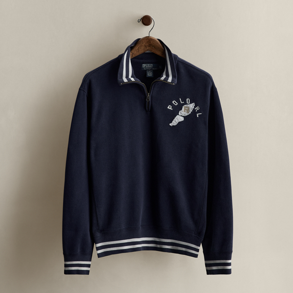 Cotton-Blend Half-Zip Pullover