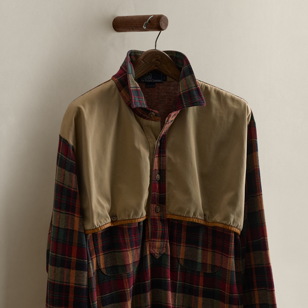 1995 Plaid Popover Shirt - Size L
