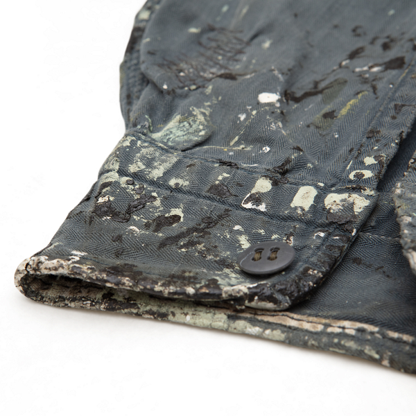 1940s Herringbone Twill Shirt - Size L