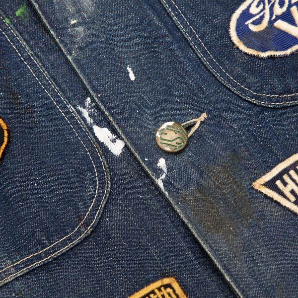 1950s Patched Denim Jacket - Size M