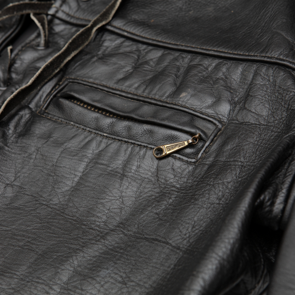 1950s–’60s Leather Moto Jacket - Size 40