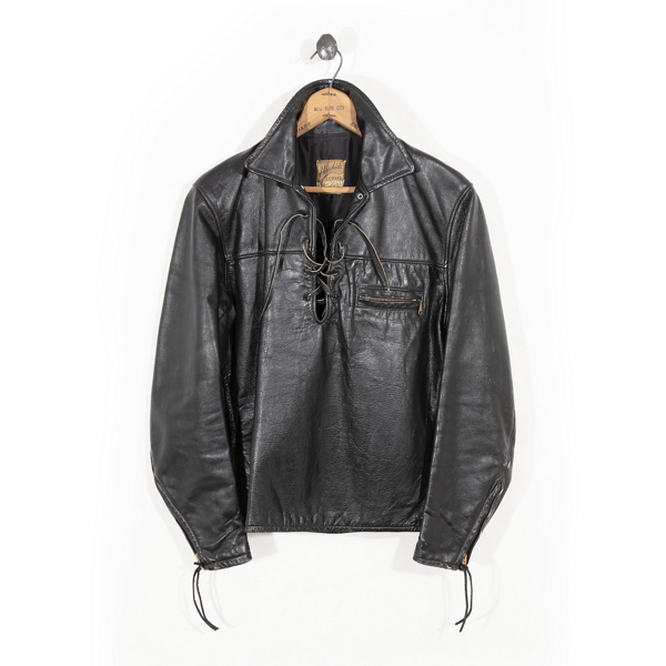 1950s–'60s Leather Moto Jacket - Size 40