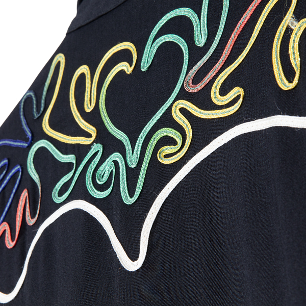 1940s Embroidered Western Shirt - Size M