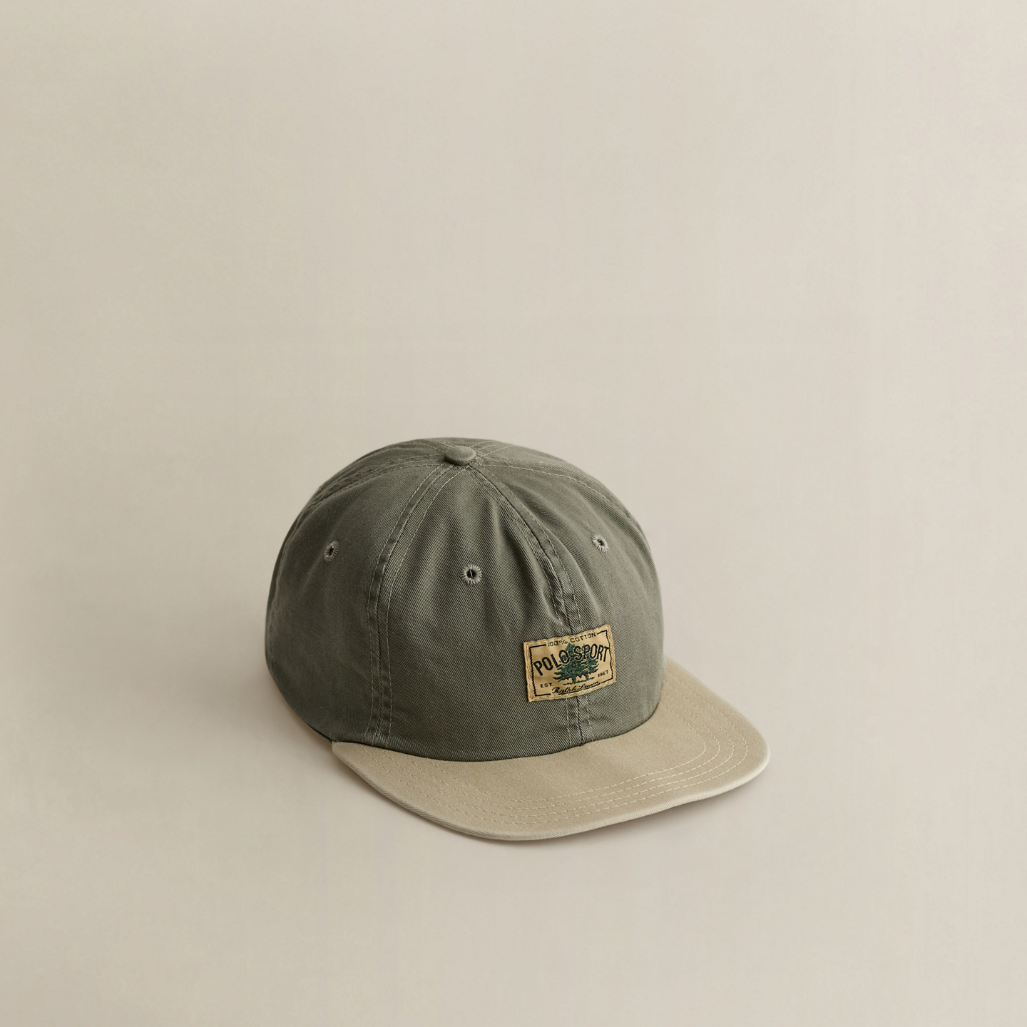 Мужская кепка Ralph Lauren c. 1998 Polo Sport Ball - One Size, цвет: Рыжевато-коричневый — фото 2