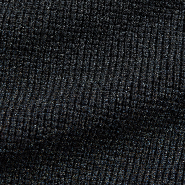 Waffle-Knit Cotton-Wool Sweater