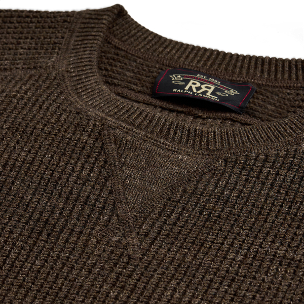 Waffle Knit Cotton Wool Jumper for Men Ralph Lauren BE