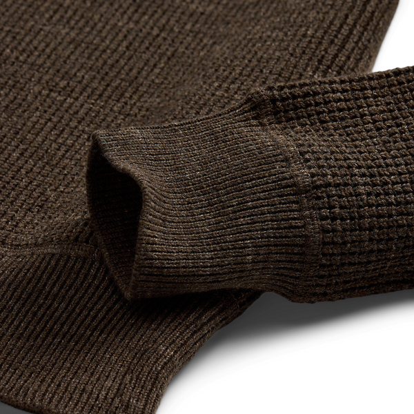 Pullover aus Baumwoll-Woll-Waffelpiqué