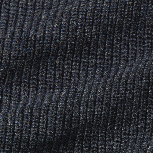 Dark Navy Heather Cotton Shawl-Collar Cardigan RRL 5