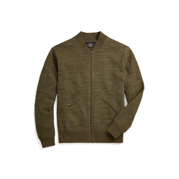 Cotton-Wool Full-Zip Sweater