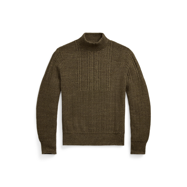 Cotton Mockneck Sweater