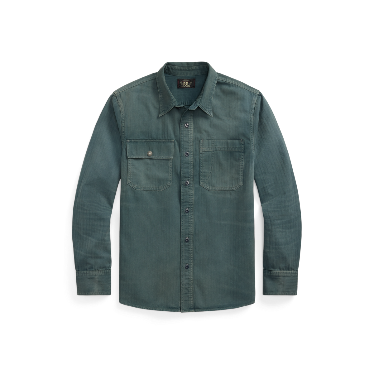 Garment-Dyed Herringbone Twill Workshirt