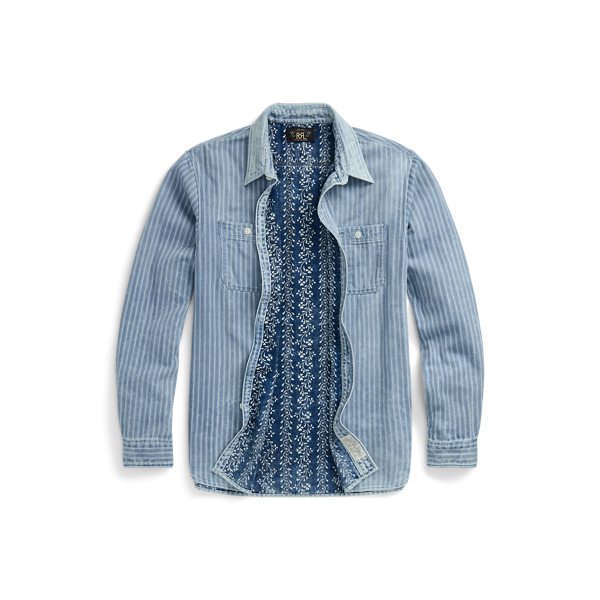 Indigo Striped Double-Faced Workshirt