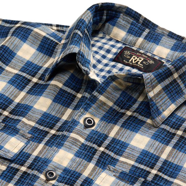 Rrl plaid shirt clearance