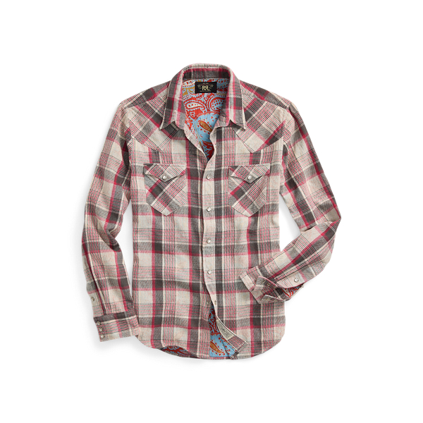 Ralph Lauren western plaid sold shirt