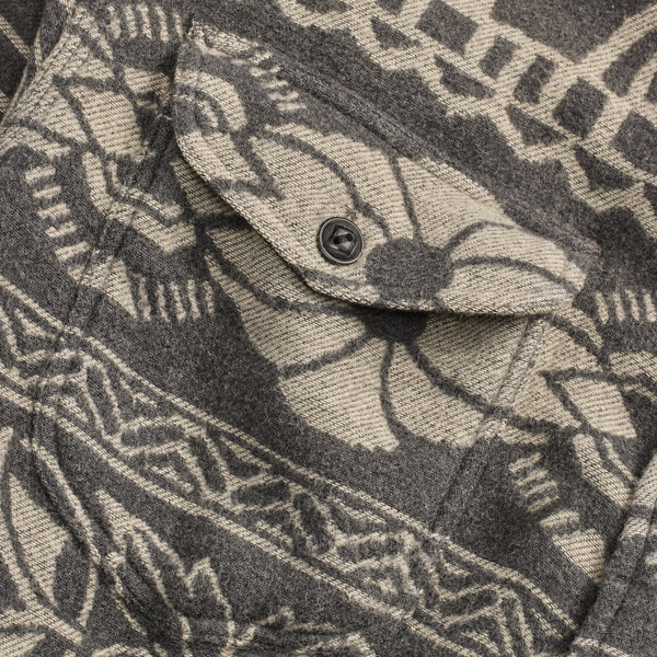 Black/Creme Patterned Jacquard Workshirt RRL 4