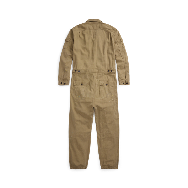 Linen Cotton Herringbone Twill Coverall for Men Ralph Lauren UK