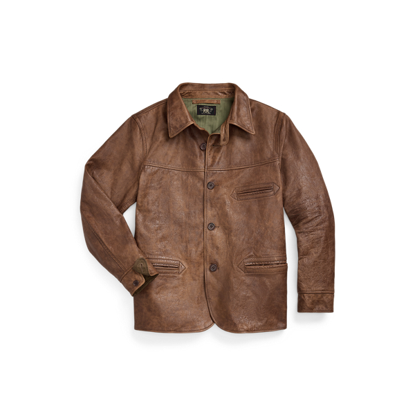 Leather Car Coat for Men Ralph Lauren IN