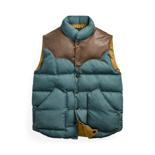 Ralph lauren leather vest hotsell