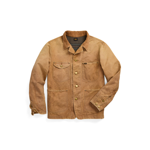 Corduroy Collar Canvas Jacket for Men Ralph Lauren PA