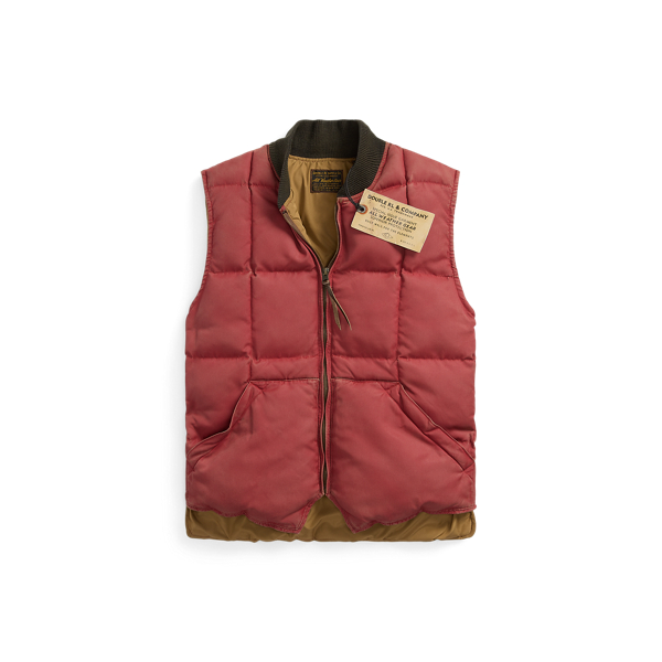 Vintage Red Quilted Vest RRL 1