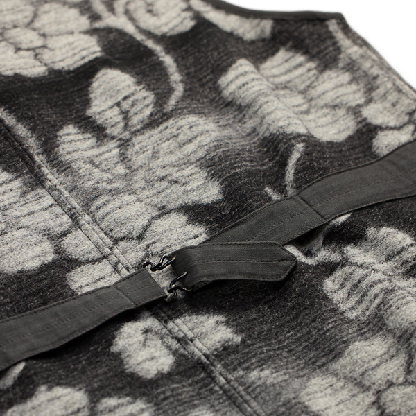 Black/Multi Floral Pile Fleece Vest RRL 4