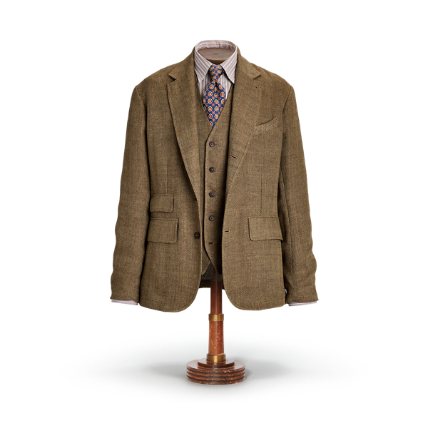 Unconstructed Herringbone Sport Coat