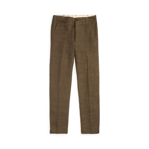 Brown Linen Herringbone Officer’s Pant RRL 1