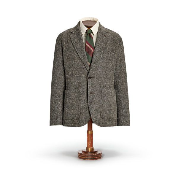 Unconstructed Herringbone Sport Coat