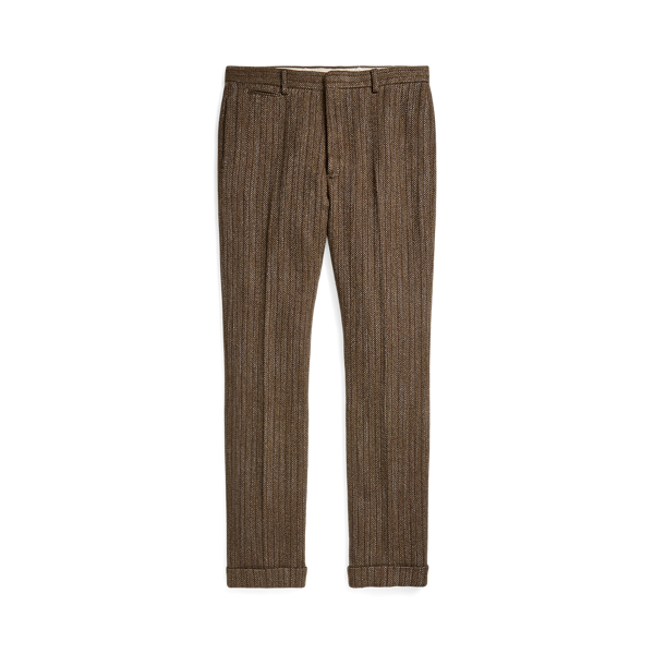 Slim Fit Herringbone Suit Trouser