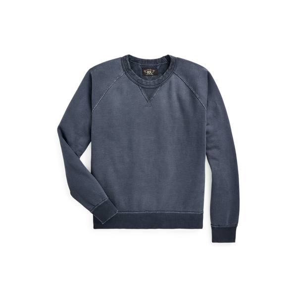 Navy Garment-Dyed French Terry Sweatshirt RRL 1