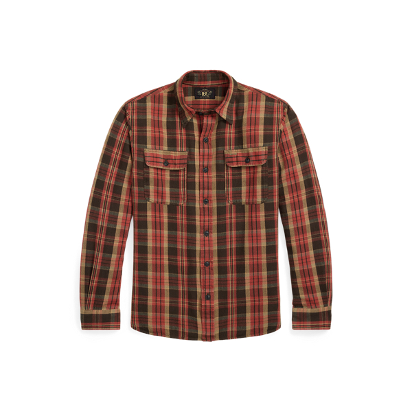 RL Ralph Lauren Double R Western Plaid outlet Button Down