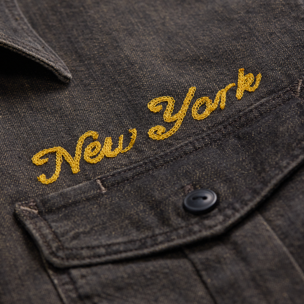 Embroidered Denim Workshirt