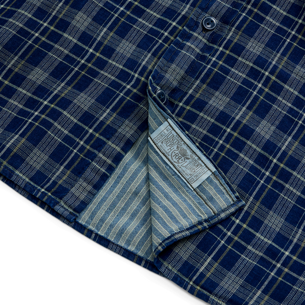Indigo Plaid Double-Faced Workshirt