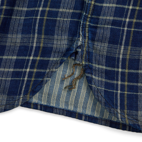 Indigo Plaid Double-Faced Workshirt