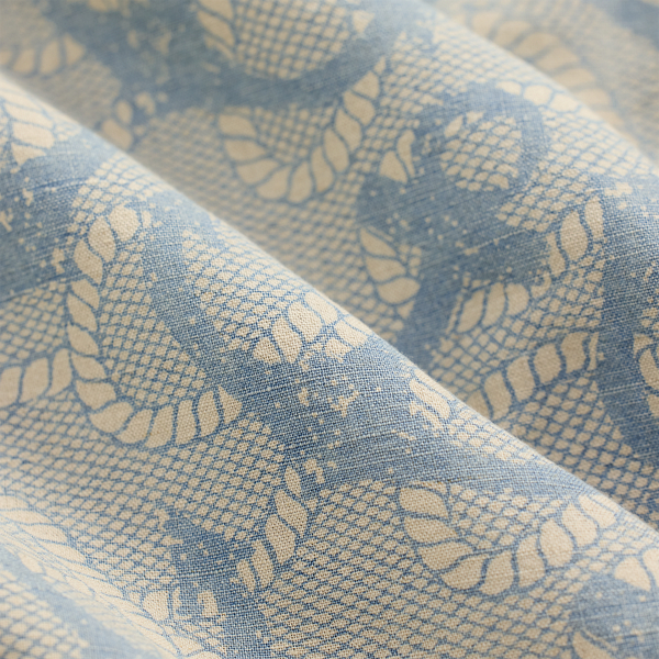 Indigo Anchor-Print Camp Shirt