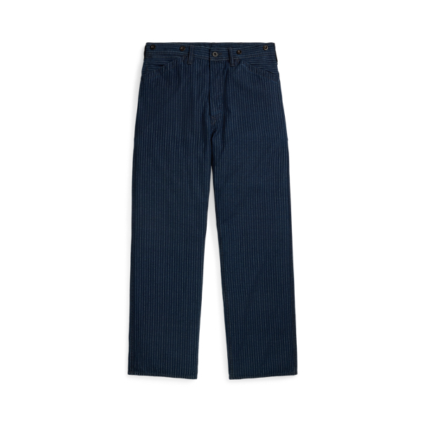 Indigofarbene 5-Pocket-Vintage-Twillhose