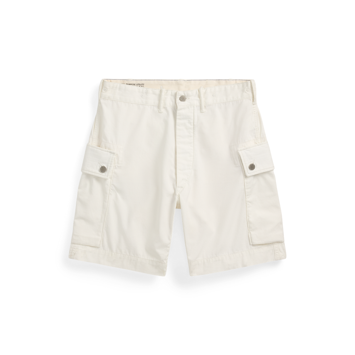ショートパンツ RALPH LAUREN WOMEN Logo-waistband Ripstop Short Ceramic Whit Logo-Waistband Ripstop Short