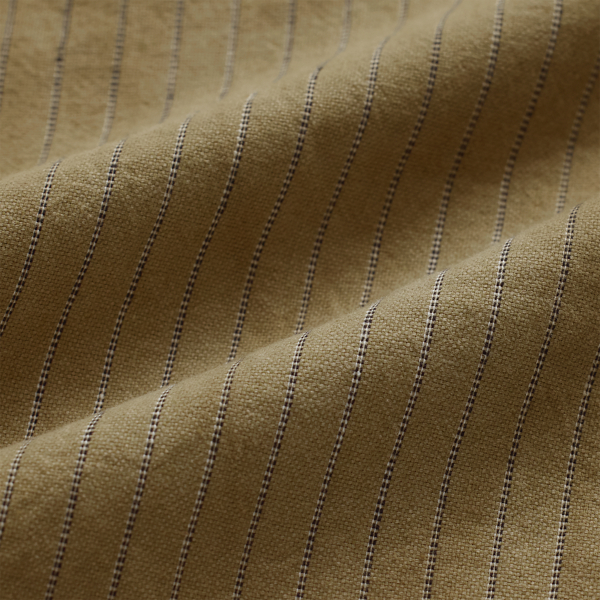 Striped Linen-Cotton Overall