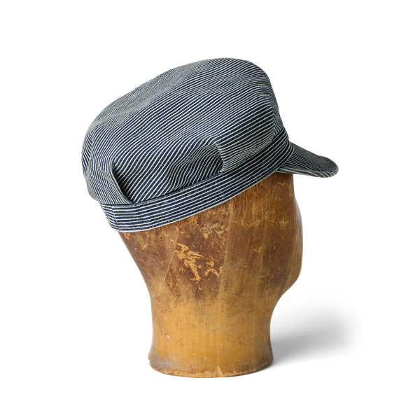 Striped Piqué Railman Cap